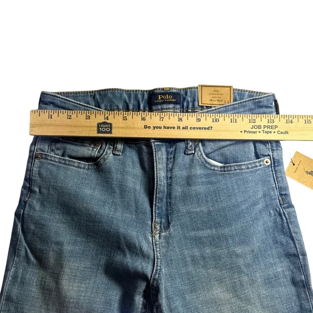 Polo Ralph Lauren Tompkins Skinny High Rise Jeans 14 313916425001-2334